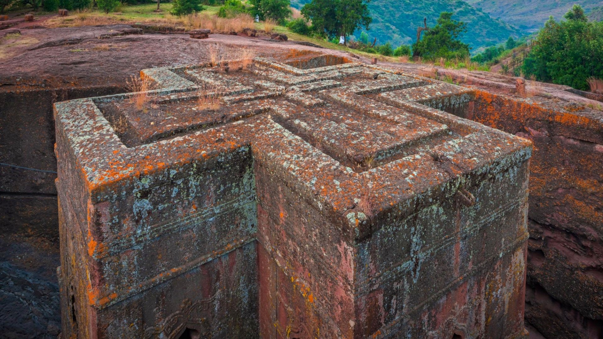 Addis Ababa cityscape at dusk with lights, Ethiopia capital